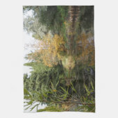 Entspannendes Gartenbild, schöne Bäume... Geschirrtuch (Vertikal)
