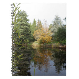 Entspannendes Gartenbild, schöne Bäume... Notizblock