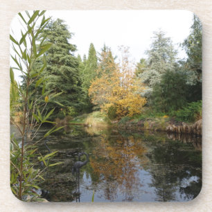 Entspannendes Gartenbild, schöne Bäume... Untersetzer