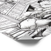Entspannendes Landschaftsfarbenpflaster Poster (Ecke)