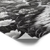 Entspannendes Landschaftsfarbenpflaster Poster (Ecke)