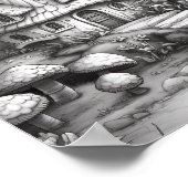 Entspannendes Landschaftsfarbenpflaster Poster (Ecke)