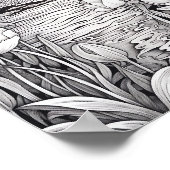 Entspannendes Landschaftsfarbenpflaster Poster (Ecke)