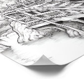 Entspannendes Landschaftsfarbenpflaster Poster (Ecke)