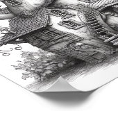 Entspannendes Landschaftsfarbenpflaster Poster (Ecke)