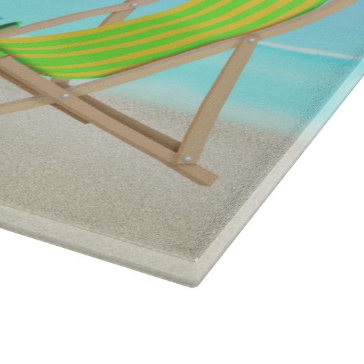 Entspannendes Strand-Glasschneiden-Brett (15" Schneidebrett (Ecke)