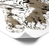 Entspannendes Tiger-Poster Poster (Ecke)