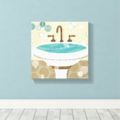 Entspannendes Wasser Leinwanddruck (Insitu (Holzboden))