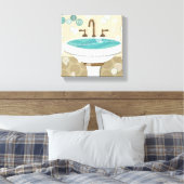 Entspannendes Wasser Leinwanddruck (Insitu (Schlafzimmer))
