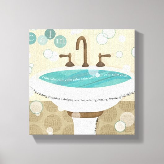 Entspannendes Wasser Leinwanddruck (Vorderseite)