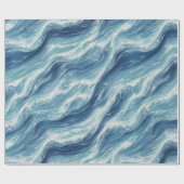 Entspannendes Wellenmuster Geschenkpapier (Flach)