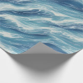Entspannendes Wellenmuster Geschenkpapier (Ecke)