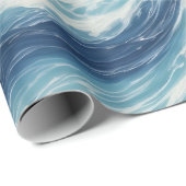 Entspannendes Wellenmuster Geschenkpapier (Rolleneckpunkt)