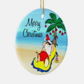 Entspannentropische Weihnachtsverzierung sankt Keramik Ornament (Rechts)