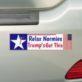 Entspannt Normies Trumps got das! Autoaufkleber (Auf Auto)