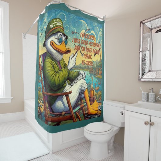 Entspannt und entspannt duschvorhang (Beispiel)