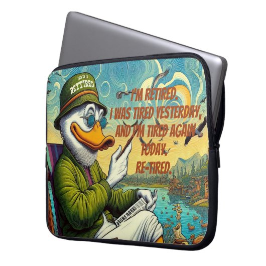 Entspannt und entspannt laptopschutzhülle (Vorderseite Links)