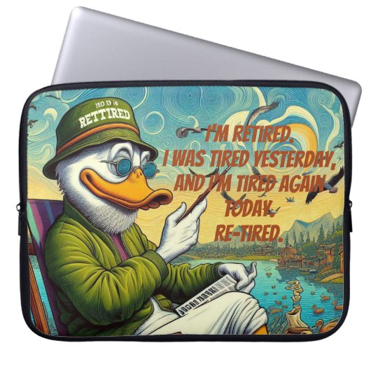 Entspannt und entspannt laptopschutzhülle (Vorderseite)