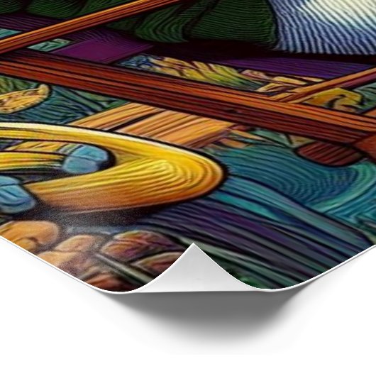 Entspannt und entspannt poster (Ecke)