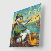 Entspannt und entspannt quadratische wanduhr (Winkel)