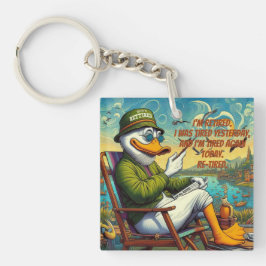 Entspannt und entspannt schlüsselanhänger