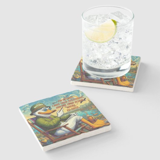 Entspannt und entspannt steinuntersetzer (Seitenansicht)