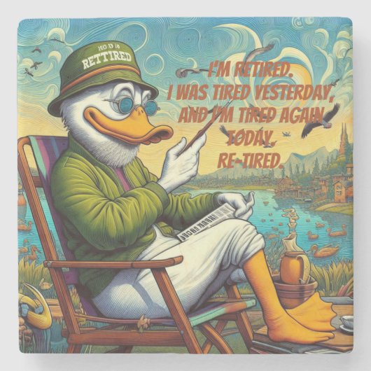 Entspannt und entspannt steinuntersetzer (Vorderseite)