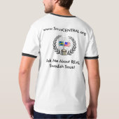 Entspannt und lösen Sie, mit meinem, Schweden Snus T-Shirt (Rückseite)