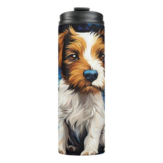 Entspannte Essentials, Hund Thermosbecher (Vorderseite)