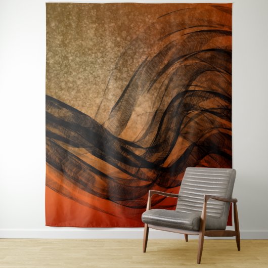 Entspannte Flow2 - Tapisserie Wandteppich (Beispiel)