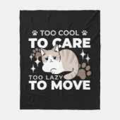 Entspannte & lazy Vibes für Cat Lovers Design Fleecedecke (Vorderseite)
