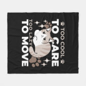 Entspannte & lazy Vibes für Cat Lovers Design Fleecedecke (Vorderseite (Horizontal))