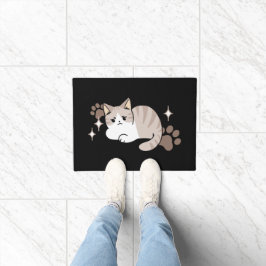 Entspannte & lazy Vibes für Cat Lovers Design Fußmatte