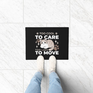Entspannte & lazy Vibes für Cat Lovers Design Fußmatte