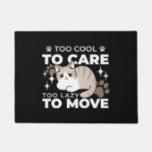 Entspannte & lazy Vibes für Cat Lovers Design Fußmatte (Vorderseite)