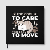Entspannte & lazy Vibes für Cat Lovers Design Gästebuch (Vorderseite)
