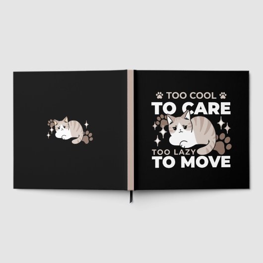Entspannte & lazy Vibes für Cat Lovers Design Gästebuch (Voll)