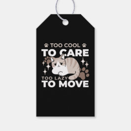 Entspannte & lazy Vibes für Cat Lovers Design Geschenkanhänger