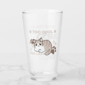 Entspannte & lazy Vibes für Cat Lovers Design Glas (Rückseite)