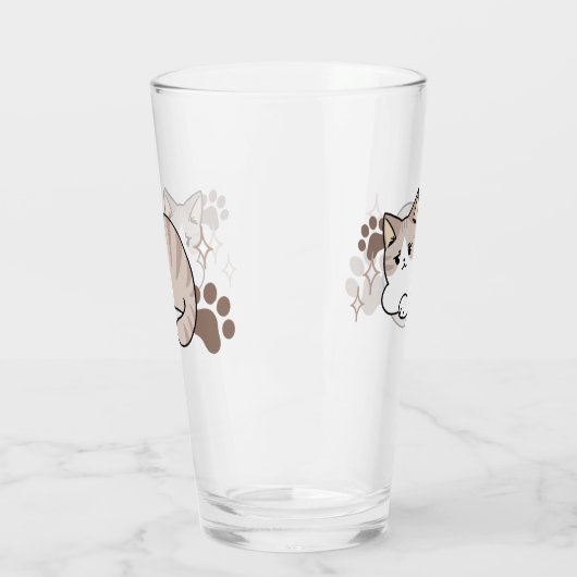 Entspannte & lazy Vibes für Cat Lovers Design Glas (Links)