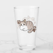 Entspannte & lazy Vibes für Cat Lovers Design Glas (Vorderseite)