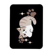 Entspannte & lazy Vibes für Cat Lovers Design Magnet (Vertikal)