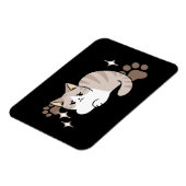 Entspannte & lazy Vibes für Cat Lovers Design Magnet (Linke Seite)