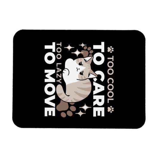 Entspannte & lazy Vibes für Cat Lovers Design Magnet (Horizontal)