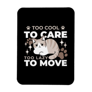 Entspannte & lazy Vibes für Cat Lovers Design Magnet