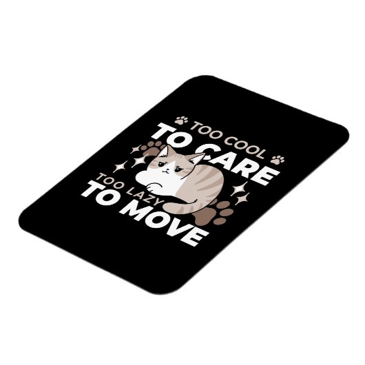 Entspannte & lazy Vibes für Cat Lovers Design Magnet (Linke Seite)