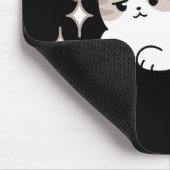 Entspannte & lazy Vibes für Cat Lovers Design Mousepad (Ecke)