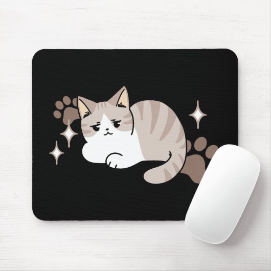 Entspannte & lazy Vibes für Cat Lovers Design Mousepad (Mit Mouse)