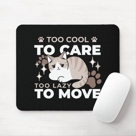 Entspannte & lazy Vibes für Cat Lovers Design Mousepad (Mit Mouse)