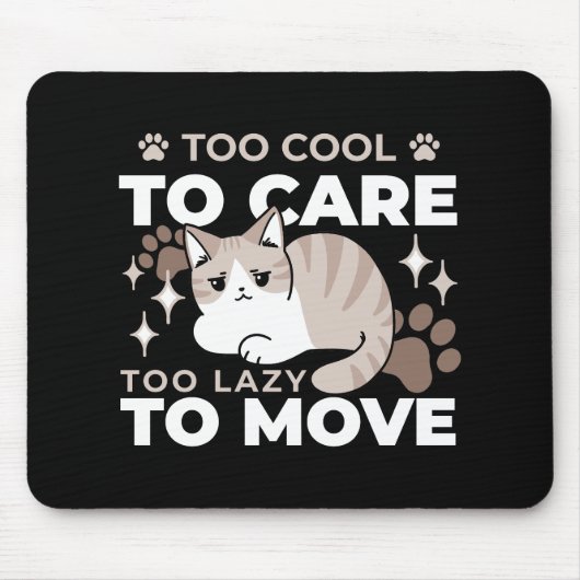 Entspannte & lazy Vibes für Cat Lovers Design Mousepad (Vorne)